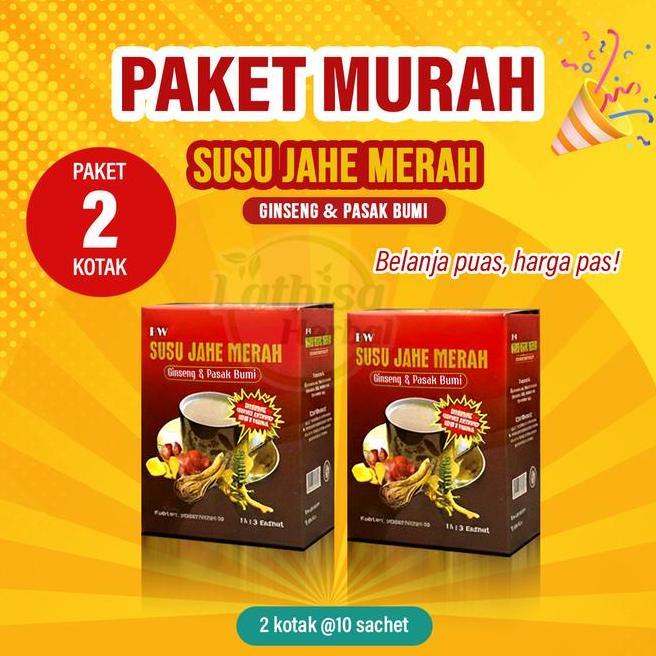 Paket 2 Box Susu Jahe Merah Ginseng Pasak Bumi
