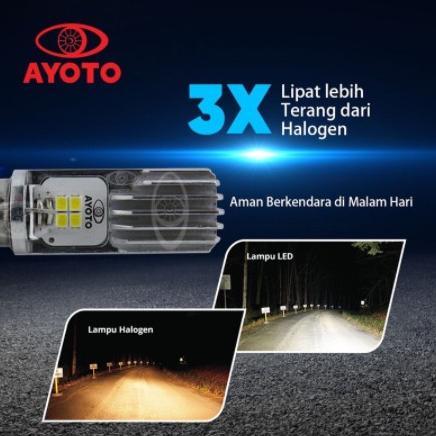 Hot Deals Lampu Led Motor Original Ayoto M2B H6 Ac/Dc 8Watt+8Watt 