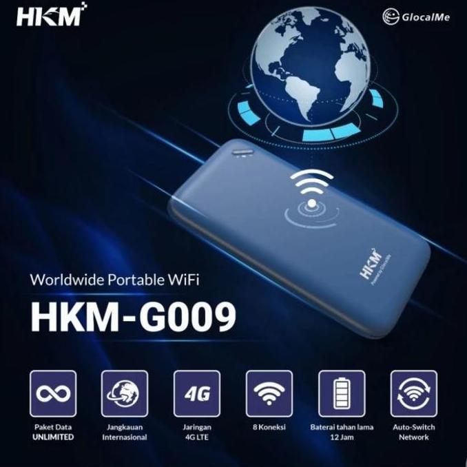 Hkm G009 Glocalme Mifi Modem Worldwide Portable Wifi Unlock Kualitas Terbaik Harga Termurah