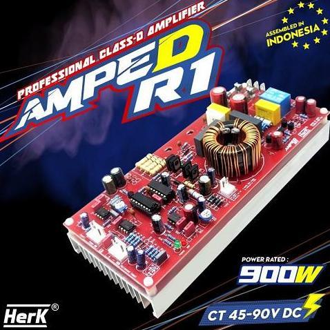 Kit Power Amplifier Amped R1 Class D R-1 In Ct45 - 90V 900Watt Herk Professional Audio Digital Class