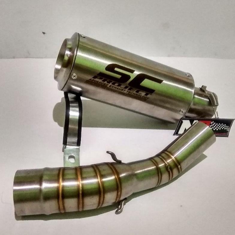Hot Sale Silencer Knalpot Sc Projects Dan Slip On Knalpot Cbr150R Cb150R