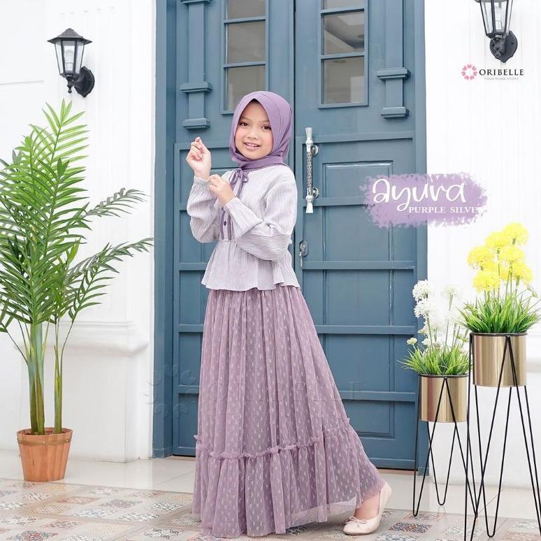 Promo Bulan Ini Baju Muslim Usia 4-15 Oneset Idul Fitri Atasan Plus Bawahann Kids Secelan Ank2 Lebar