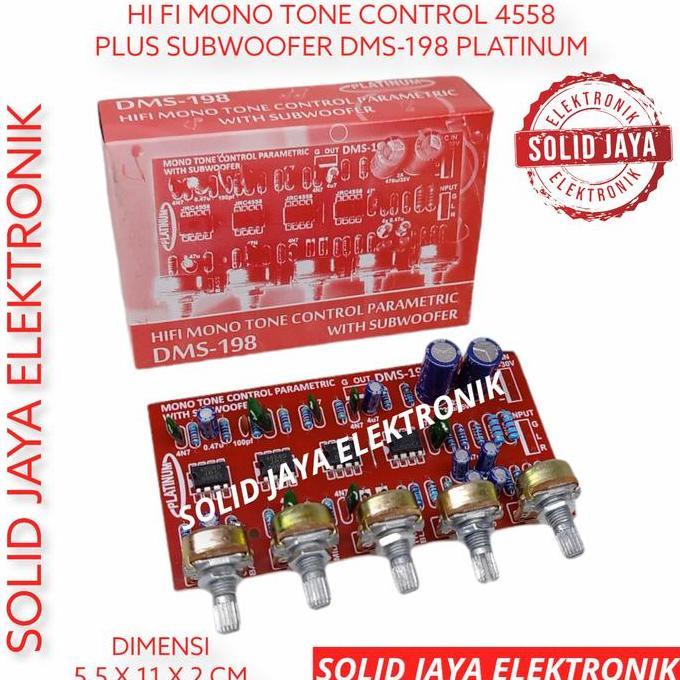 Tone Control Mono Subwoofer Parametric Dms-198 Dms198 Dms 198 Platinum Terbatas