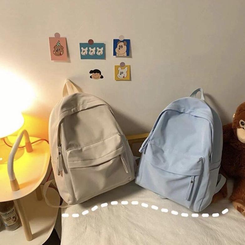 PREMIUM [COD] RANSEL POLOS WANITA PRIA TAS SEKOLAH WARNA HITAM POLOS TAS SEKOLAH SMA SMP TERMURAH