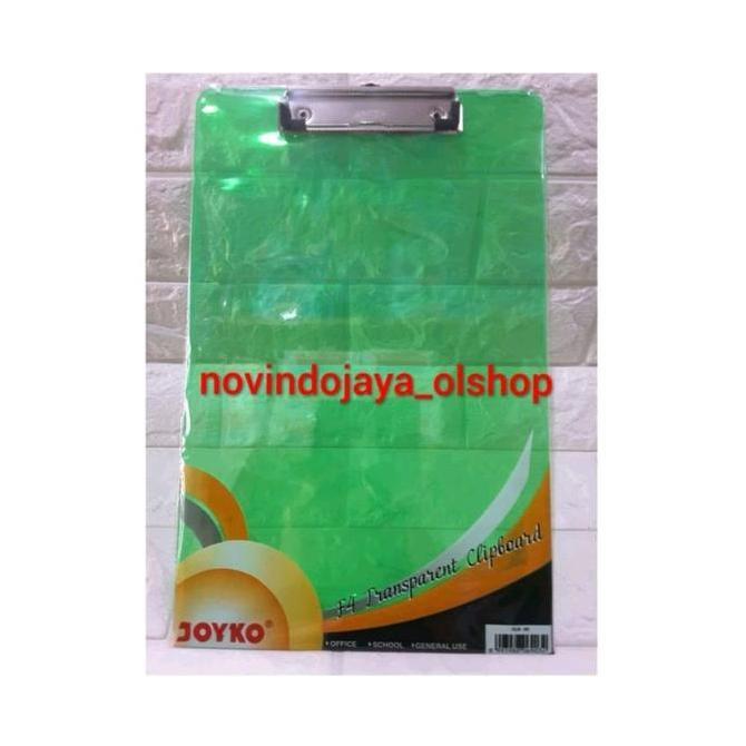 CLIPBOARD TRANSPARANT PAPAN JALAN PAPAN UJIAN JOYKO