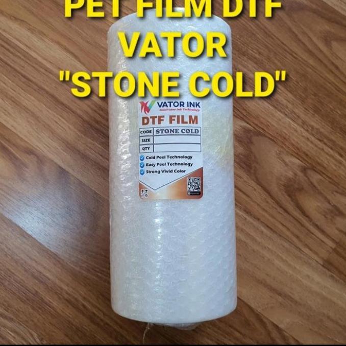 PET film vator stone Cold sablon DTF 1 roll 30x100m