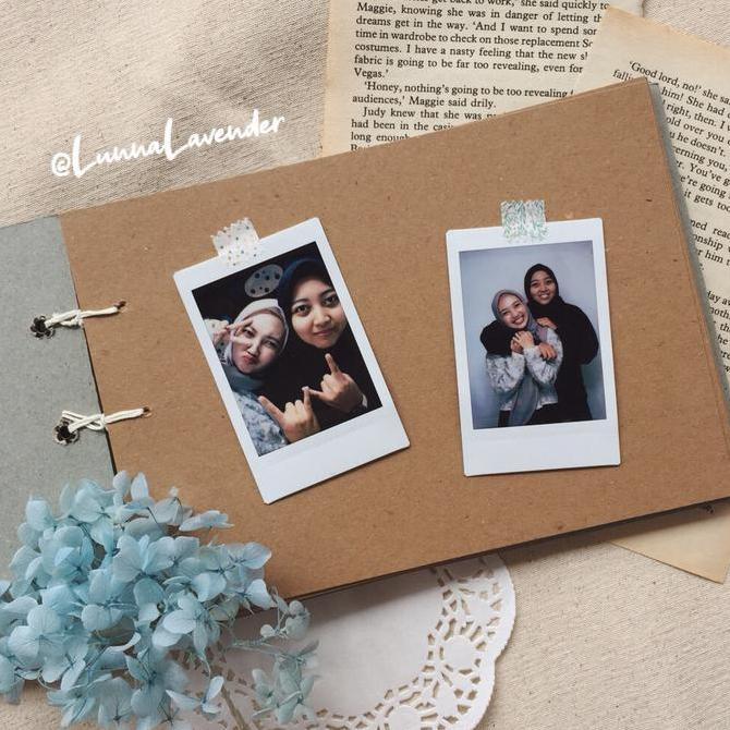 Scrapbook Album Custom Blue Theme Vintage Journal Handmade