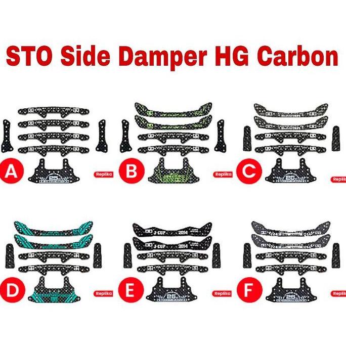 Rep Tamiya STO Side Damper HG Carbon Set