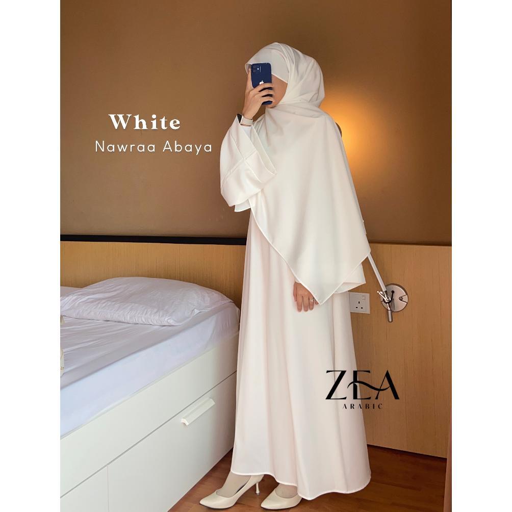 Saless Gamis SyarI Polos Wanita Simple | Abaya Muslimah Elegan Dusty Pink | Abaya Lebaran | Nawraa A