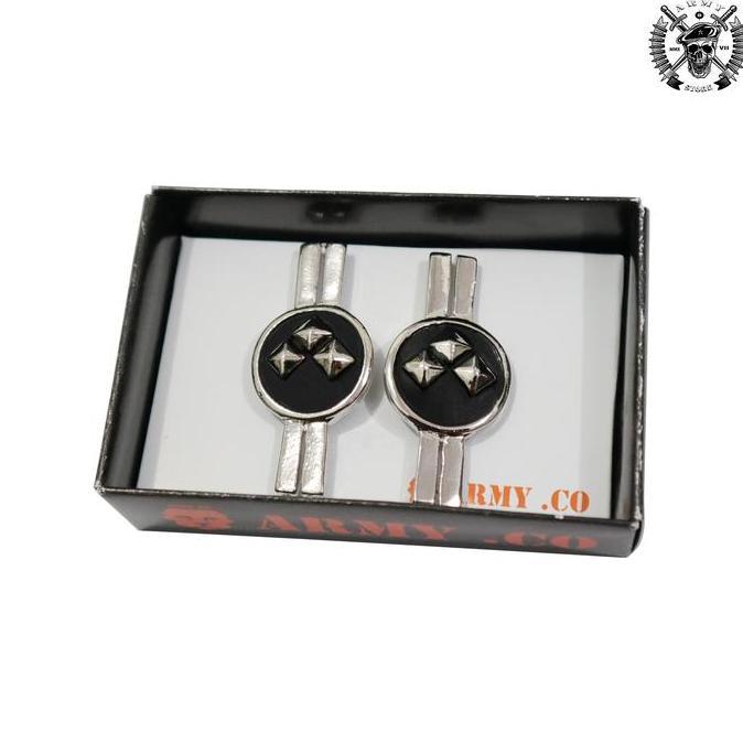 Pin Pangkat PNS Polri Golongan 2C kancing Kupu-Kupu Best Quality