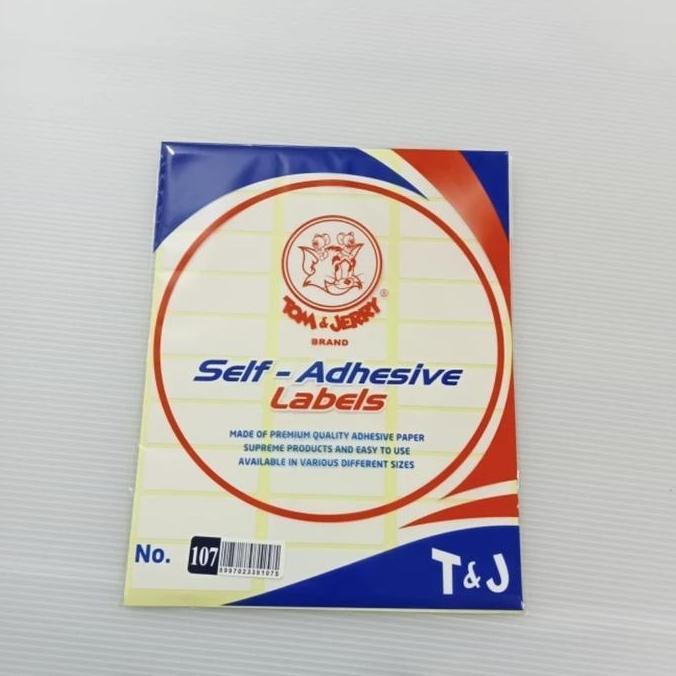Ready stock stiker label tom and jerry no. 107 ( 1 set : 10 lembar )