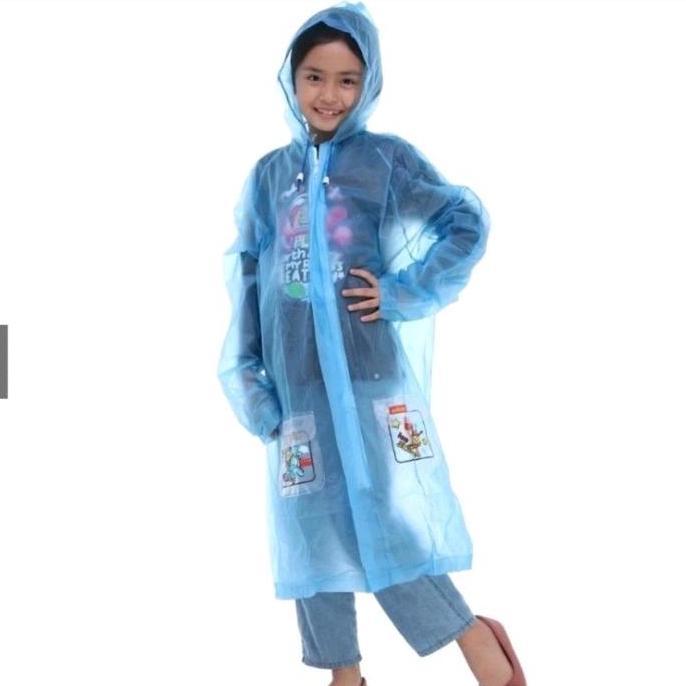Elmondo jas hujan anak ponco kidd 502/jas hujan anak remaja SD,SMP murah