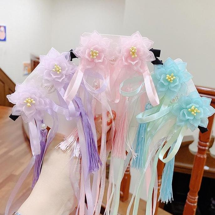 HPM-04 Jepit Rambut Anak Anak Hanfu Hairpin Bunga Dinasti Aksesoris rambut murah