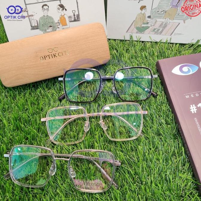 New  Kacamata Minus Titanium Wanita Korea Vincenzo 8015 Original