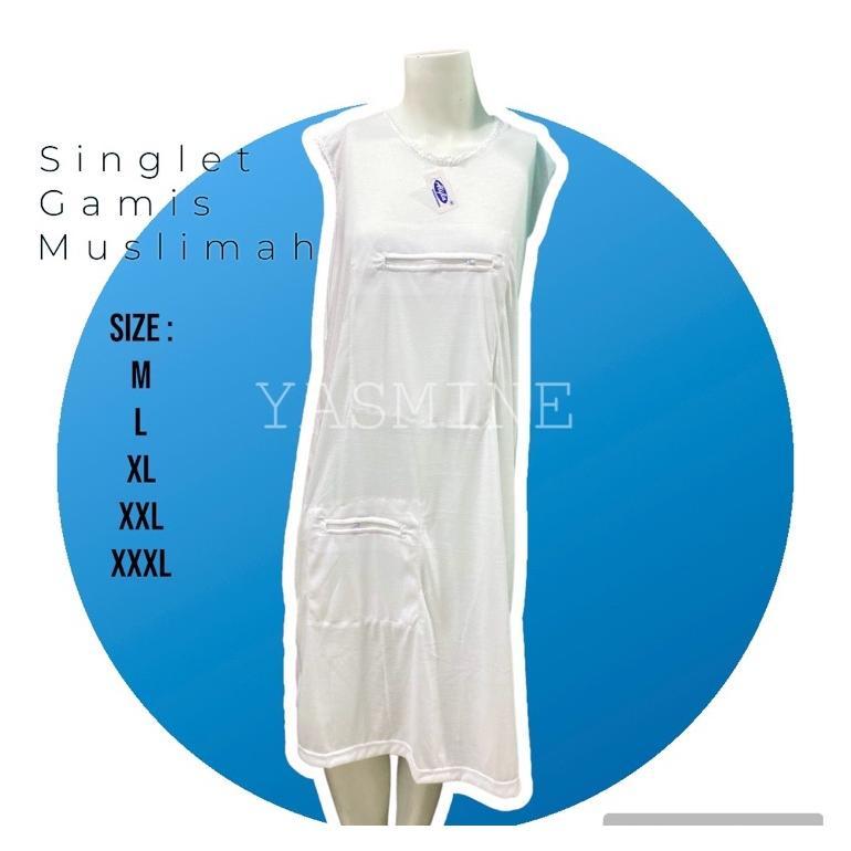 Singlet gamis muslimah umroh resleting Singlet gamis haji singlet kantong singlet wanita resleting d