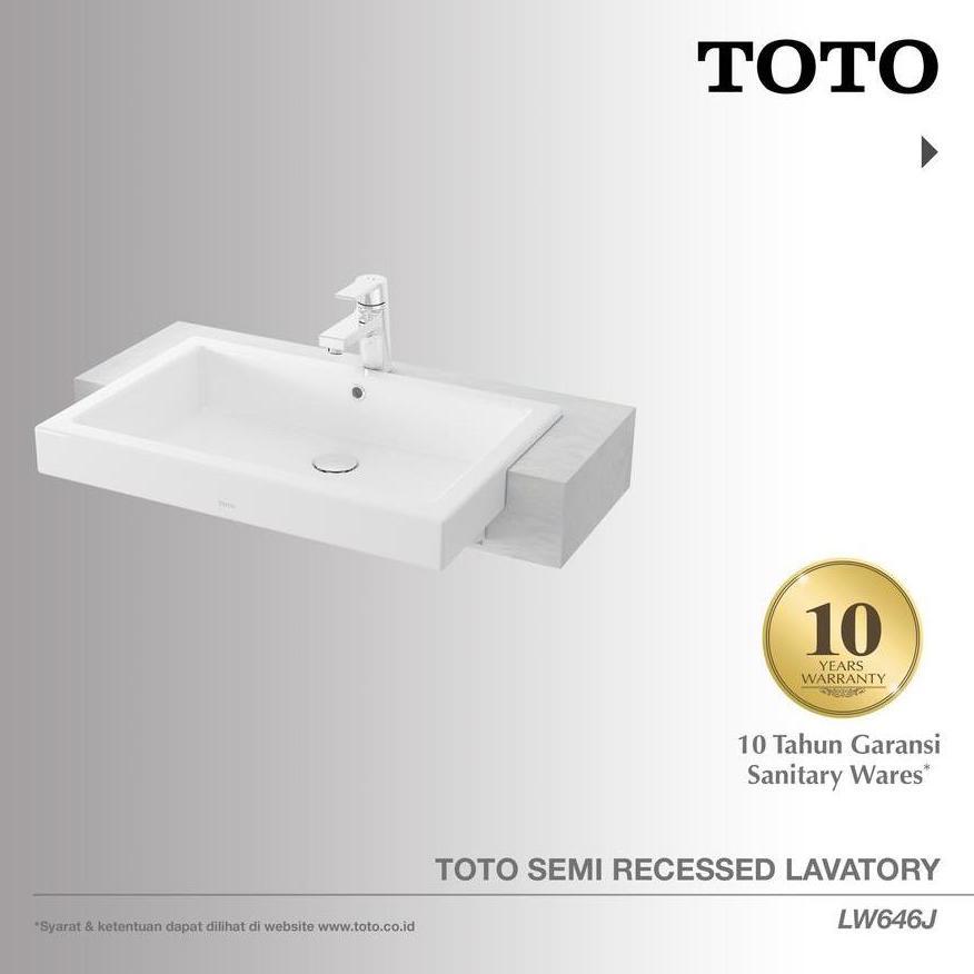 TOTO Semi Recessed Lavatory  LW646J  | Wastafel