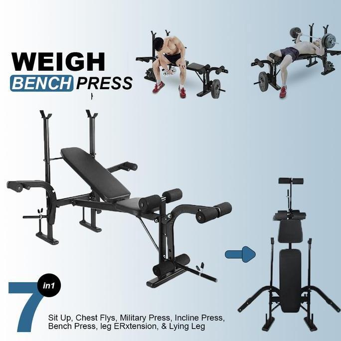 Weight Bench Press Multifungsi Home Gym Fitness