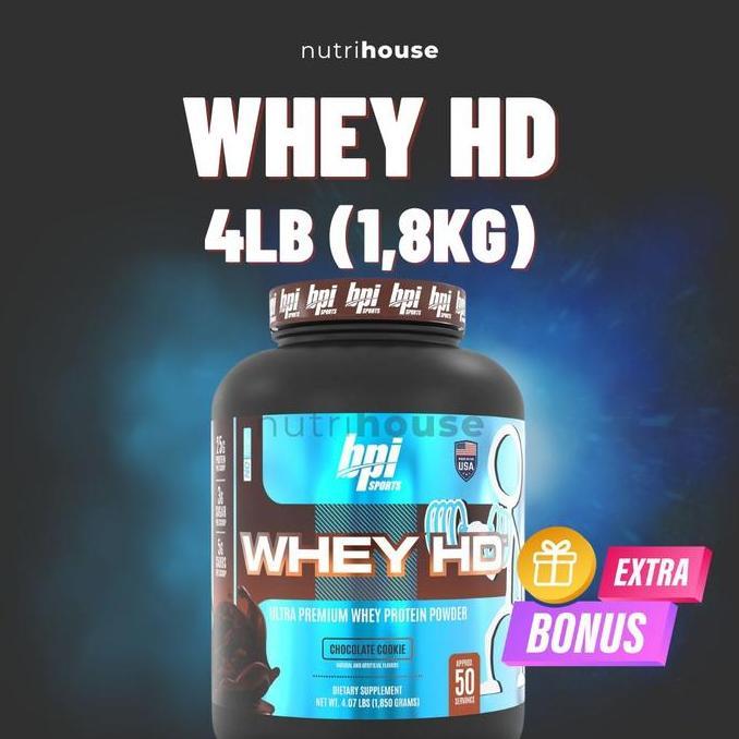 BPI Sports Whey HD 4lbs Whey Protein Concentrate and Isolate