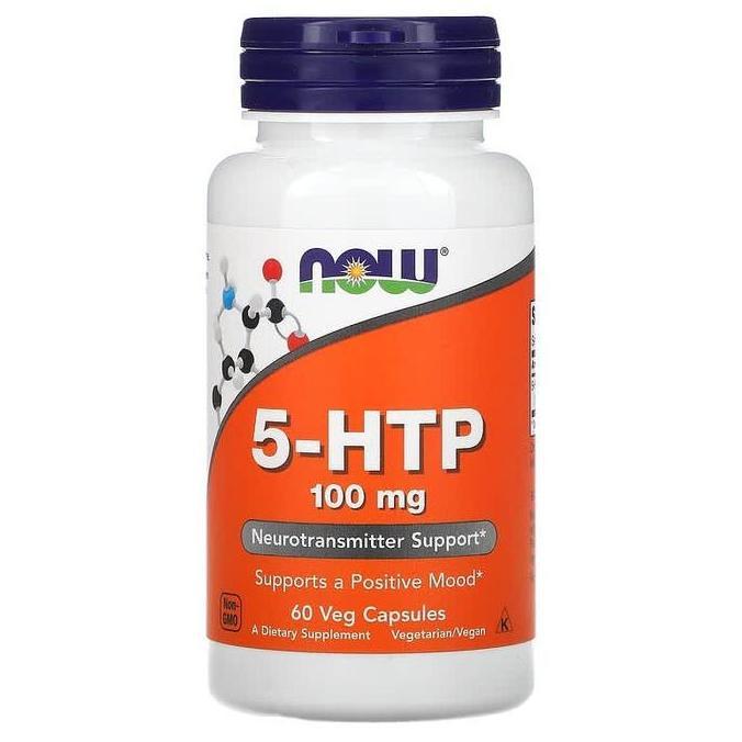 NOW Foods 5-HTP 5HTP 5 HTP 100 mg 60 Vege Capsules