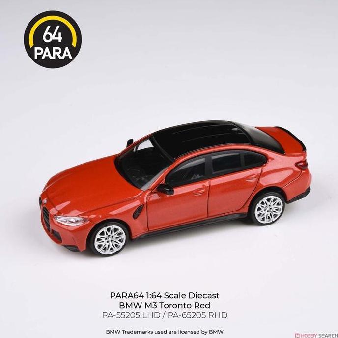 PA-55205 - PARA64 1:64 BMW M3 (G80) Toronto Red LHD