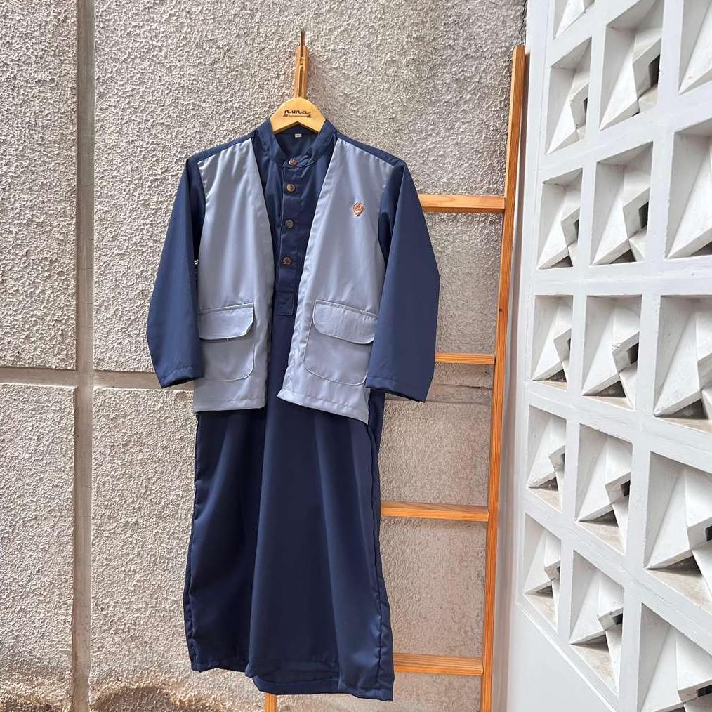 Hot Baju Jubah Gamis Rompi Anak Laki Laki Usia 1-12 Tahun