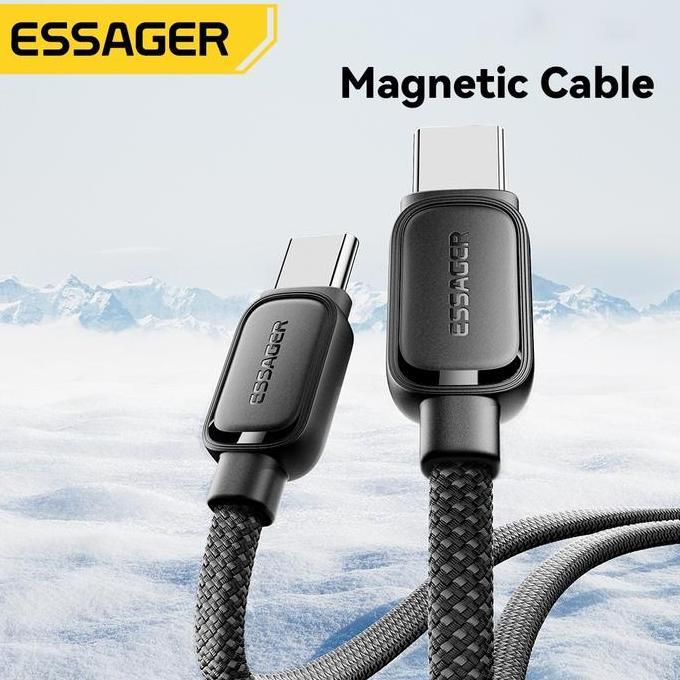 Kabel Data Type C to Type C PD Magnetic Braided 60W