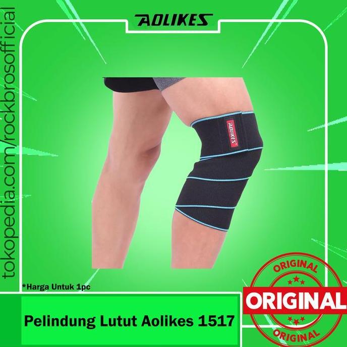 Pelindung Lutut Aolikes 1517  Perban Penyangga Lutut Anti Slip Elastis