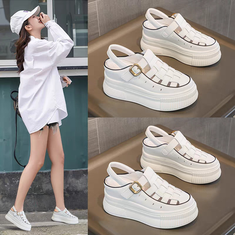 BB Sepatu Sandal Wanita Wedges Tinggi Sandal Baim Wanita Wedges FUJI Sandal Jelly Wanita Anti-selip