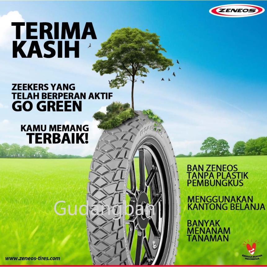 ( VERSI RS - ZN 62 ) 160 / 60 - 17 ZN62 RS !!! ZENEOS ZN62RS BAN NINJA 250CC TUBELESS FREE PENTIL