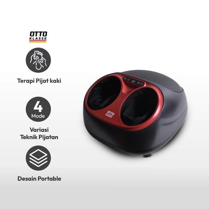 OTTO KLASSE ALAT PIJAT KAKI - HITAM/MERAH