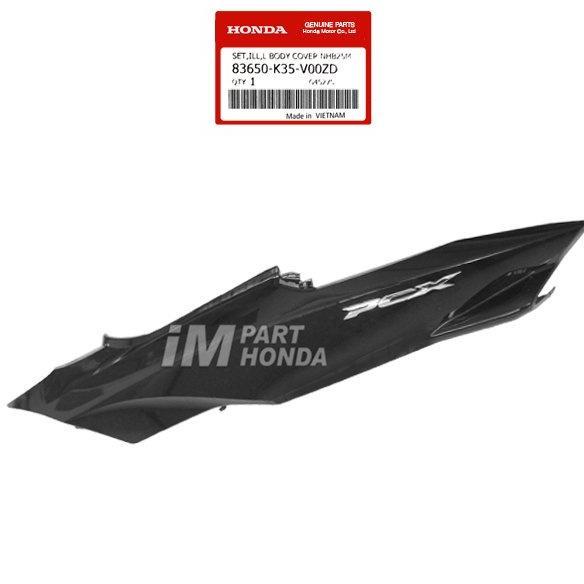 83650-K35-V00Zd Cover Body Kiri & Emblem 3D Pcx 150 Cbu Vietnam 2014 - 2018 Hitam