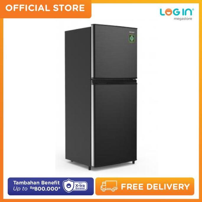 SHARP KULKAS 2 PINTU SJ195MDSG (FREE DEL KOTA BANDUNG & KOTA CIMAHI)