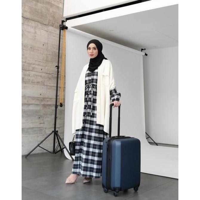 Gonegani Official - Dress Motif Tartan Bahan Flanel Union Dress