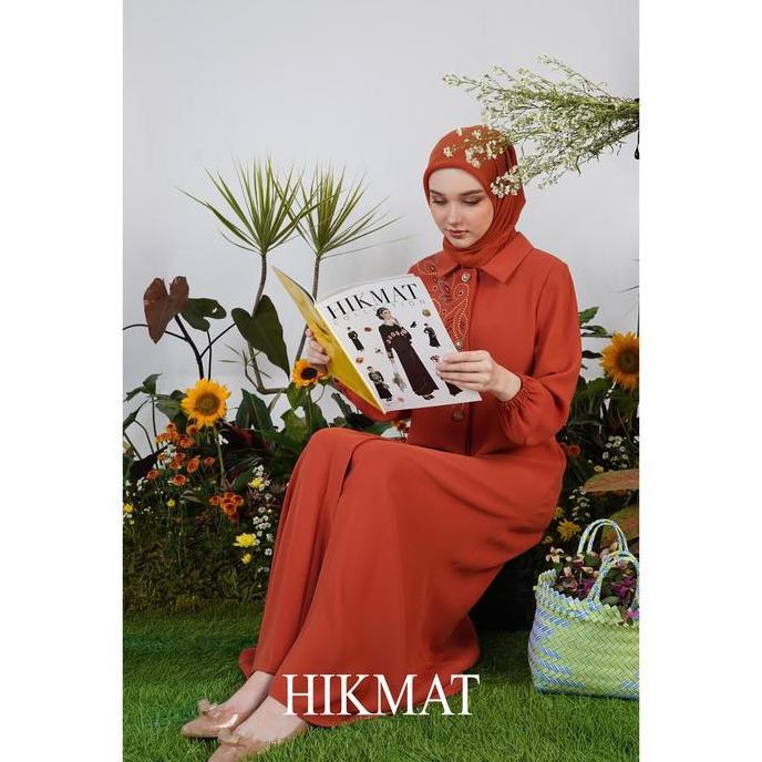 Diskon Hikmat Fashion Original A1249 Abaya Hikmat Noerbutikmuslim