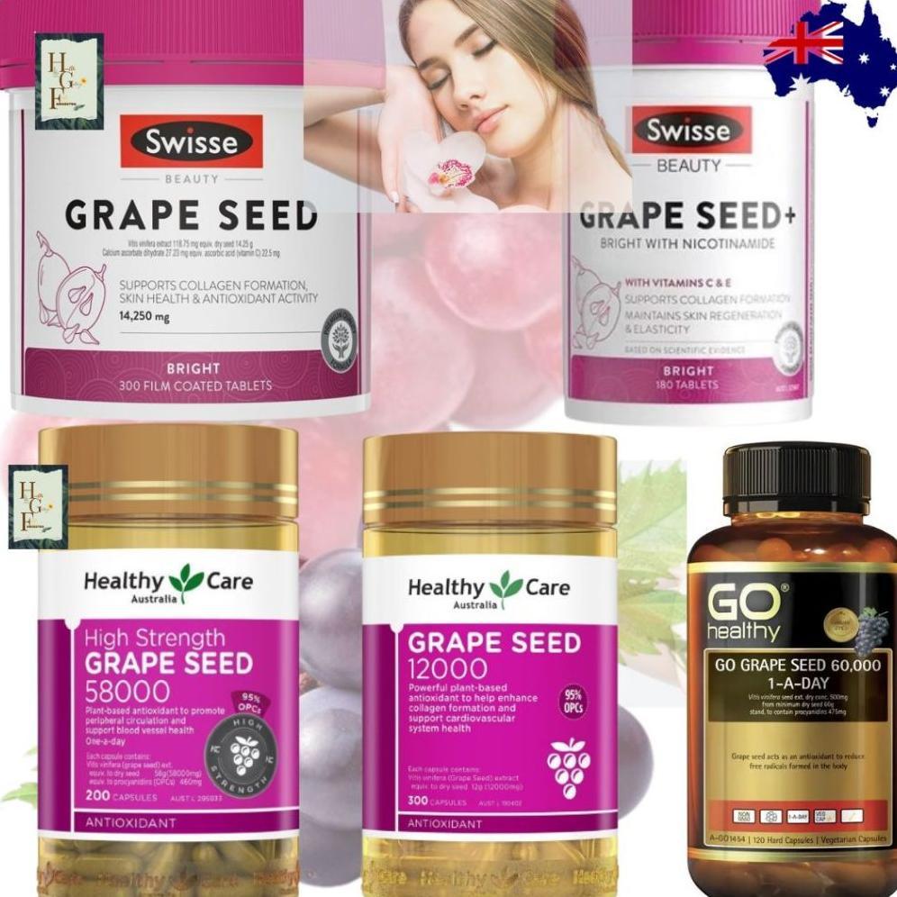 Healthy Care Grape Seed Extract 58000 Antioksidan Kuat