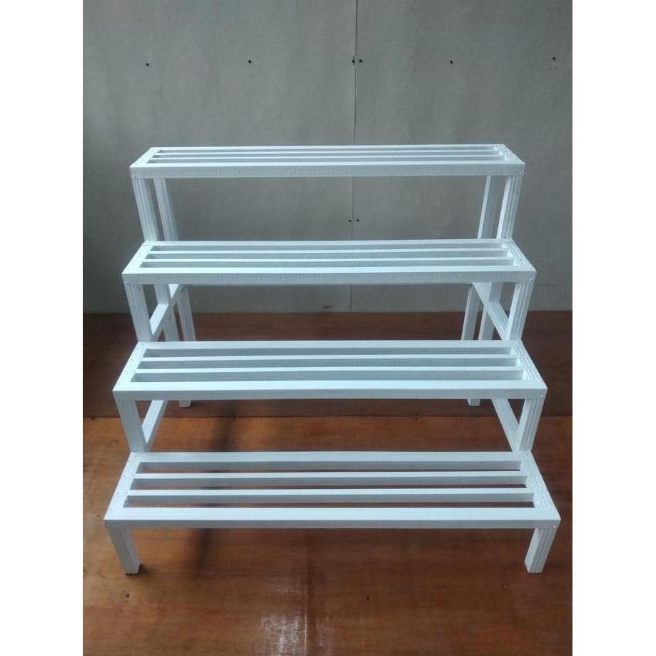 4 TINGKAT 1 METER / Rak Susun Pot Bunga Baja Ringan / Rak Pot Bunga / Rak Pot Minimalis / Standing P