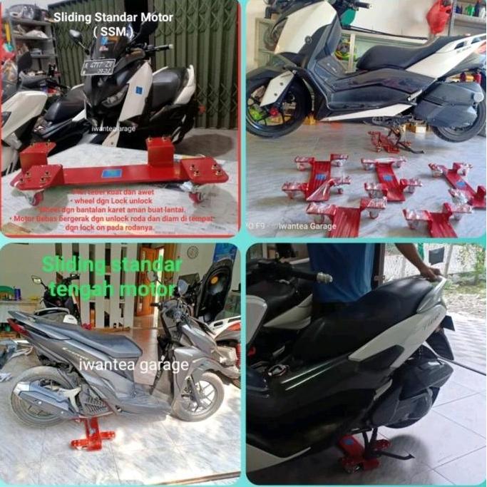 Sliding Pedok Standar Tengah Motor