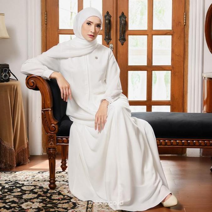 Nobby Nilam Dress Gamis Muslim Wanita Bahan Soft Muji Busui Wudhu Friendly