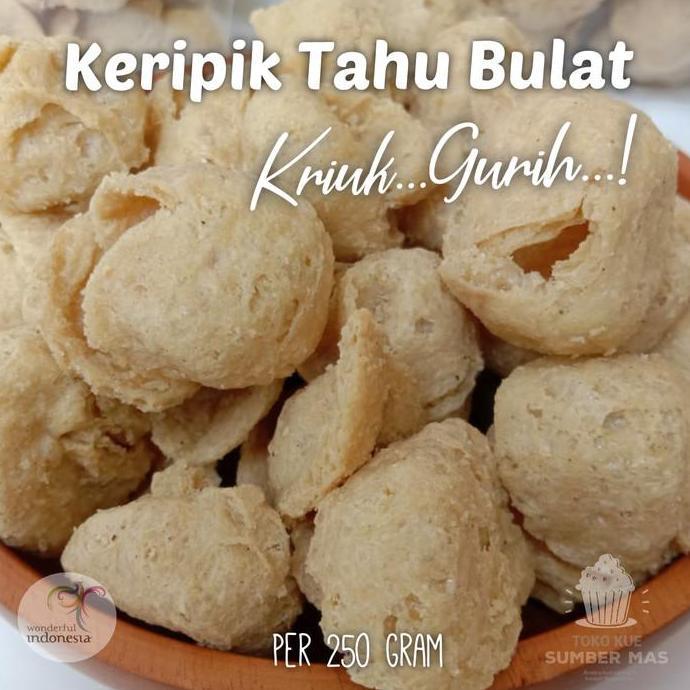 Naturalbig- Keripik / Tahu Bulat / Kulit Tahu Bulat Camilan Kiloan 1 Kg / Pedas Asin Daun Jeruk / Ke