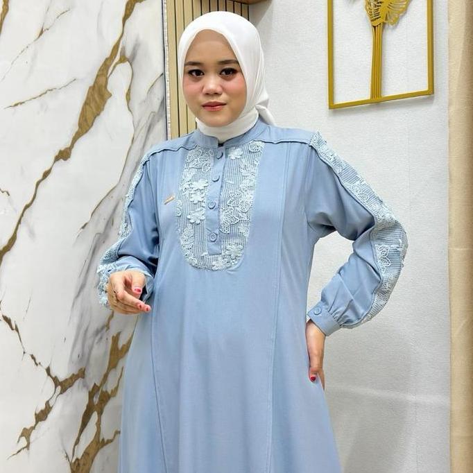 Spesial New Arrival  Gamis Jasmine Mix Rajut Impor By Missrerestore Muslim Dress Wanita