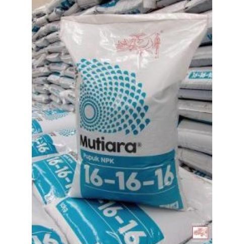 Pupuk NPK MUtiara 16-16-16 Kemasan Karung 50 Kg