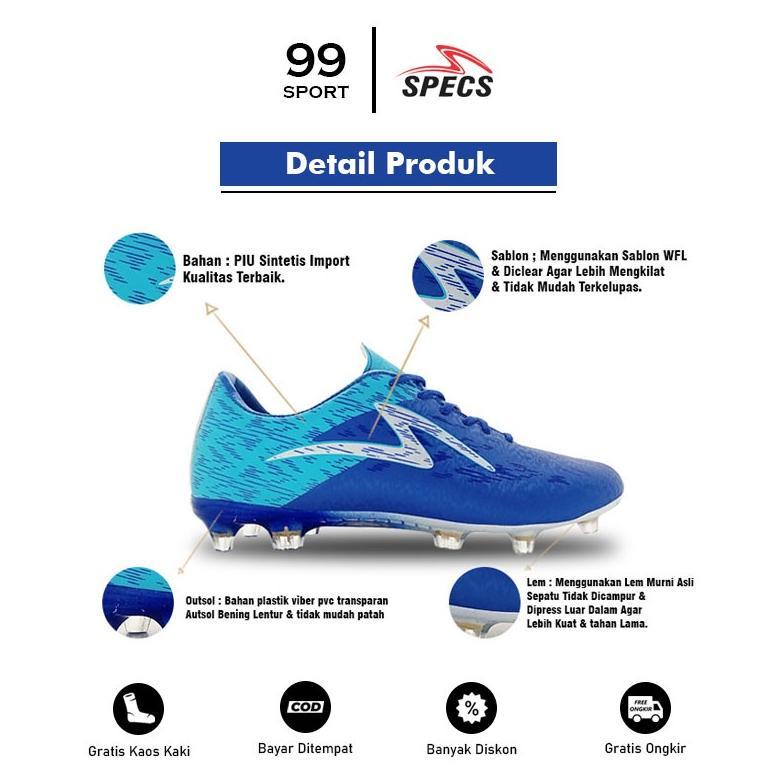 BEST SALE Sepatu Bola Specs  Garuda Alpha Pro FG Komponen Ori Free Kaos Kaki