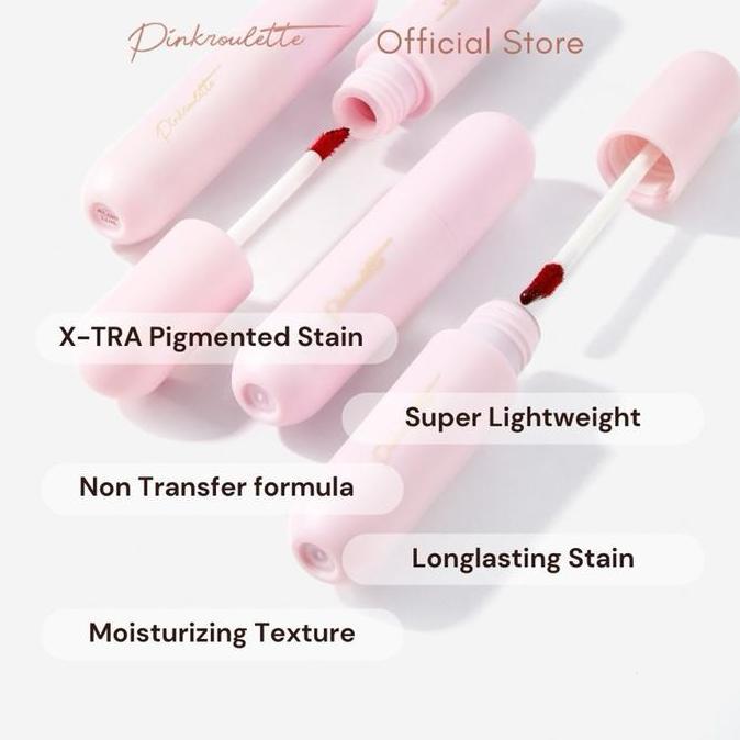 Lippapipu- Jolly Tint Pinkroulette - Lip Tint Stain With Serum | Liptint Pigmented, Liptint Tahan La