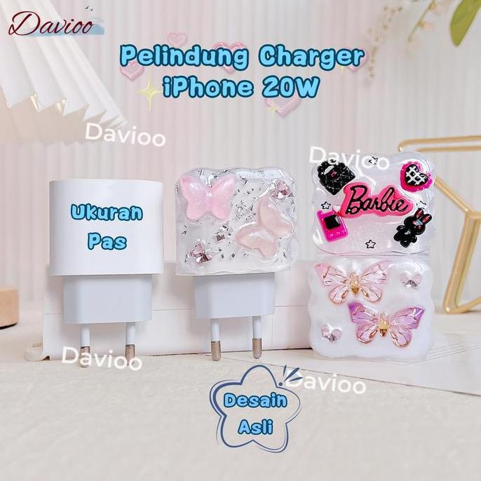 Pelindung Charger For iPhone 20W 1Set 5 Item Pelindung Kepala Charger & Kabel Untuk Charger Original