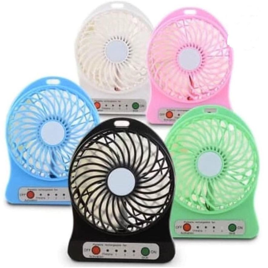 HOT DEALS Kipas Angin Mini Mitsuyama Mini Fan Portable Batre Cas Kipas Mini Fan 3 Kecepatan