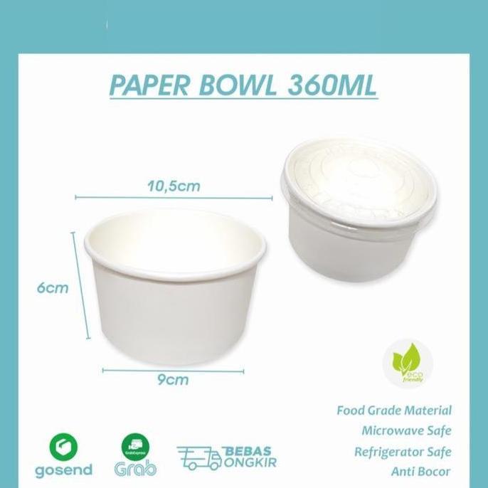 paper bowl ivory rice bowl kertas mangkok catering mangkok nasi kertas