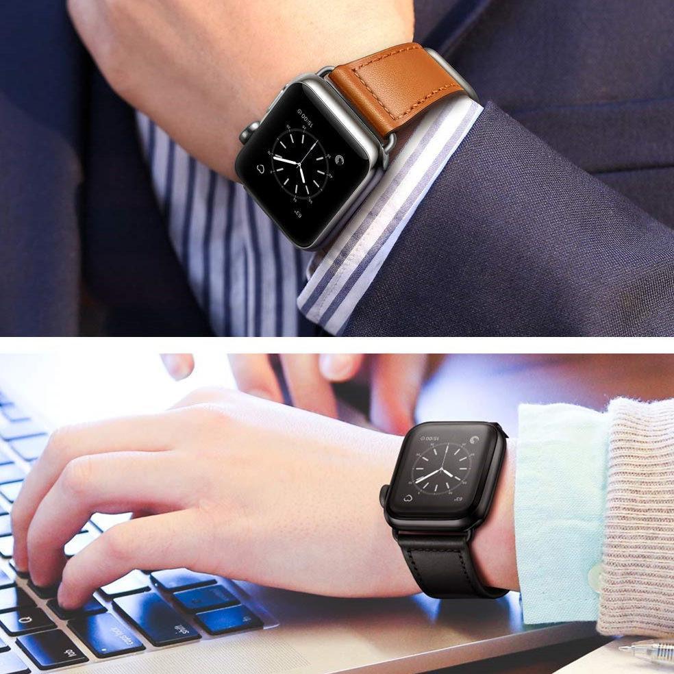 sale Leather Strap for apple Watch Ultra 3 2 49mm Single Tour Ring Accessories Bracelet Belt Band fo