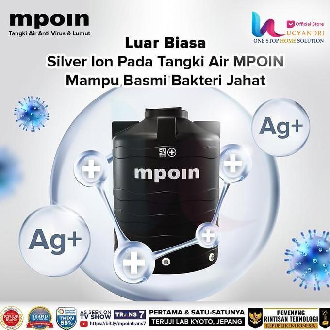 Miliki Toren Air 800 L Mpoin 800 Wave Tangki Air Tandon Tanki Mpoin Plus