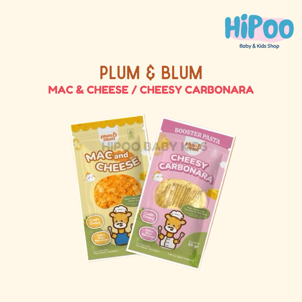Plum & Blum Pasta Booster Mpasi Mac & Cheese Carbonara - Plum Blum Pasta Anak