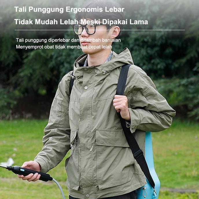 vrzukifazyah - semprotan rumput elektrik 13 liter alat semprot cuci mobil gendong sprayer hama tanam